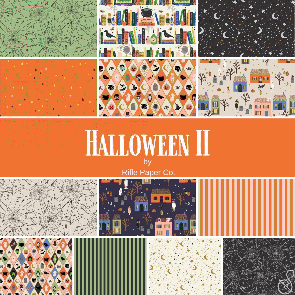 Halloween II Fat Quarter Bundle | Rifle Paper Co. | 13 FQs