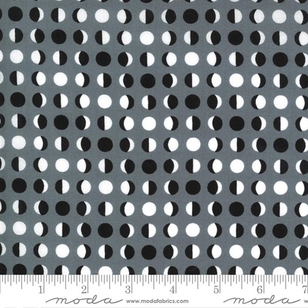 Halloween Moon Dot - Grey