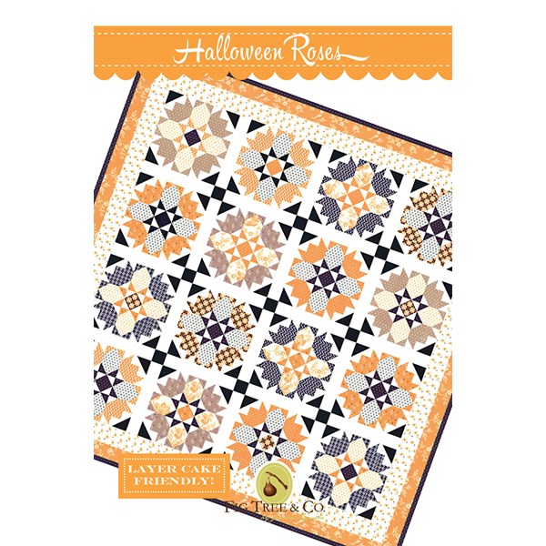 Halloween Roses Quilt Pattern