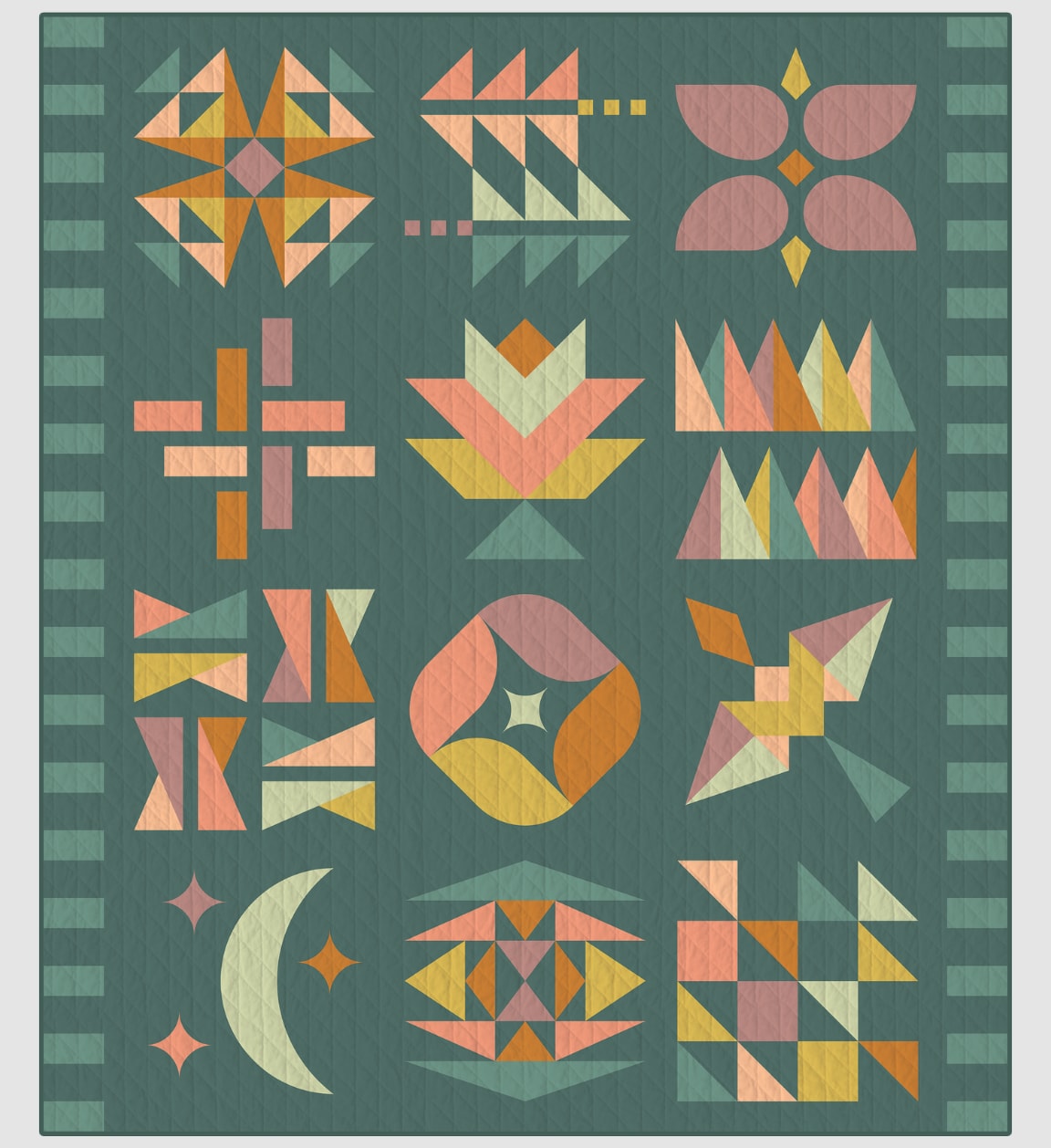 Hand + Soul BOM Quilt Kit | Eudaimonia Studio - Enchanted Forest