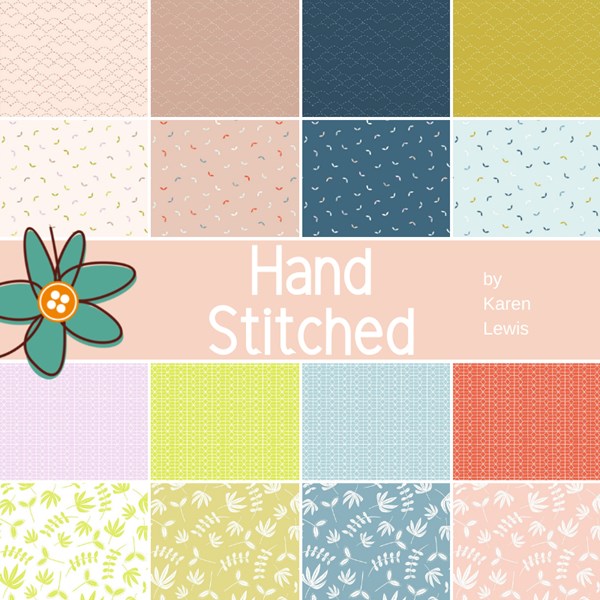 Hand Stitched Fat Quarter Bundle | Karen Lewis | 16 FQs