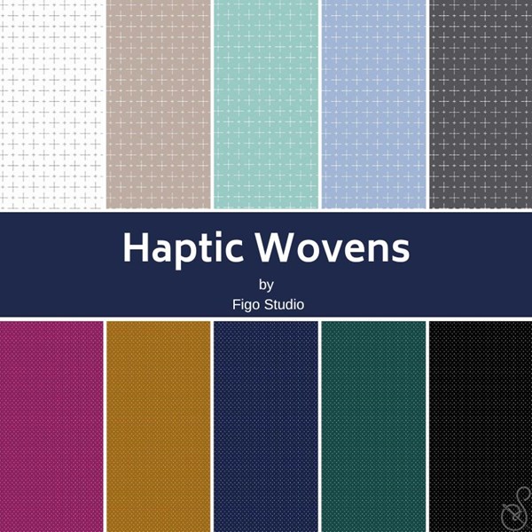 Haptic Wovens Fat Quarter Bundle | Figo Studio | 10 FQs