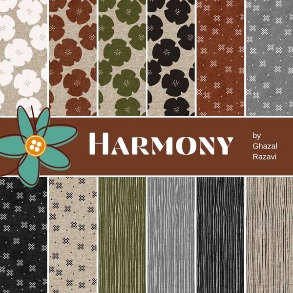 Harmony Fat Quarter Bundle | Ghazal Razavi | 12 FQs