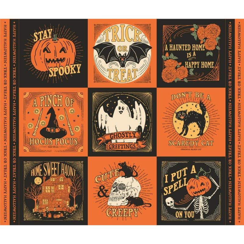 Haunted Square Panel | Home Sweet Haunt | 36" x 44" - Multi