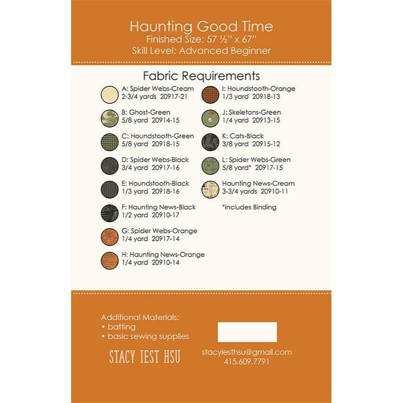 Haunting Good Time Quilt Pattern | Stacy Iest Hsu
