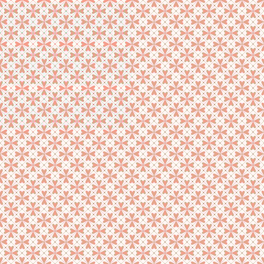 Hearts Grid - Cream
