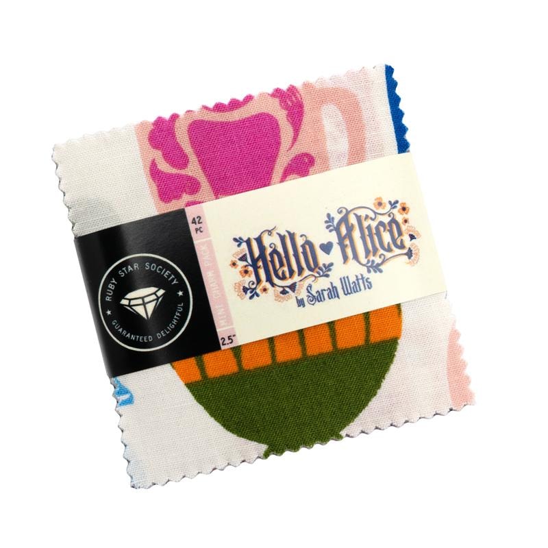 Hello Alice Mini Charm Pack | Sarah Watts | 42- 2.5" Squares