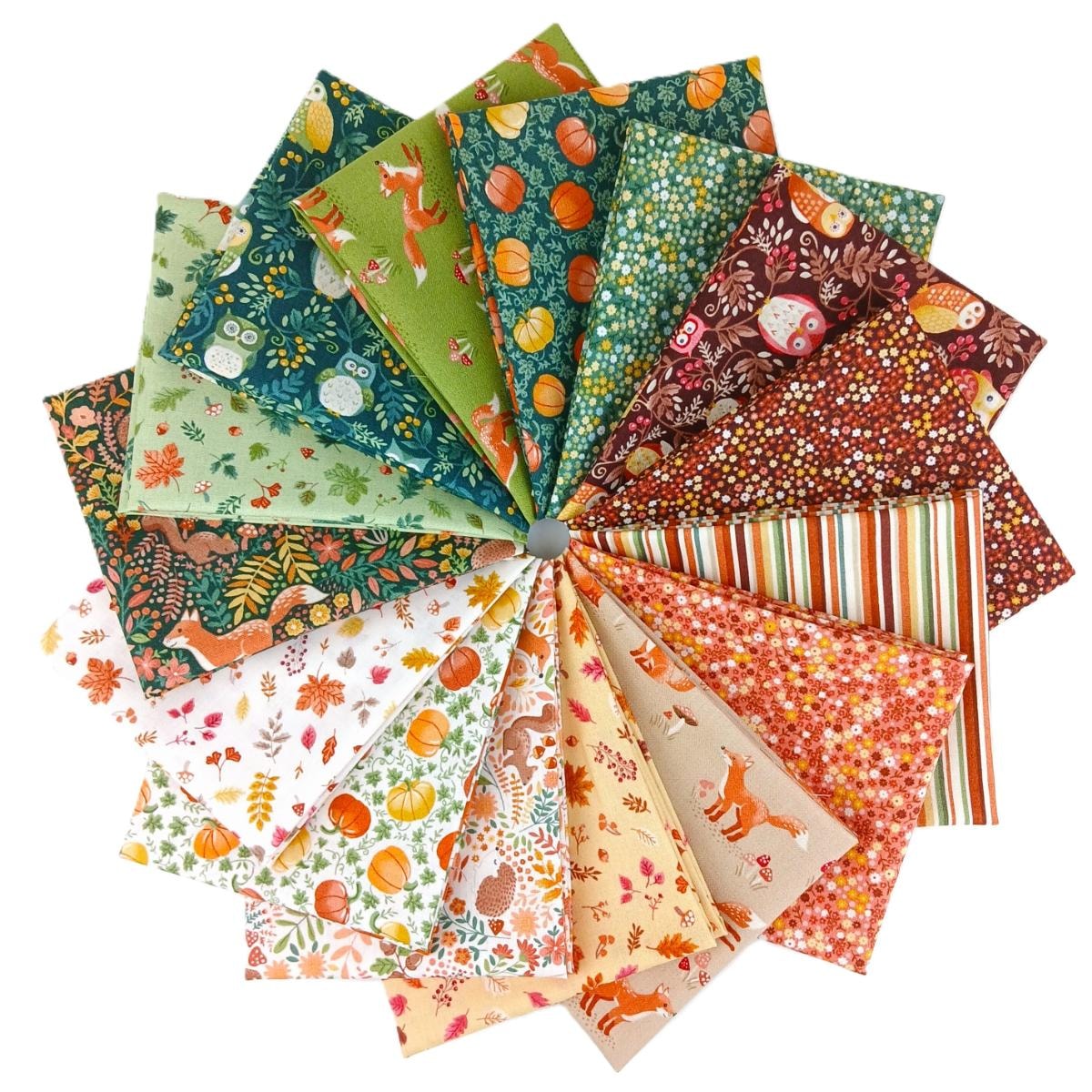 Hello Autumn Fat Quarter Bundle | Makower UK | 15 FQs