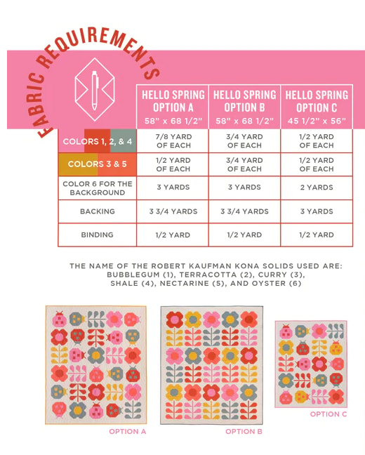 Hello Spring Quilt Kit