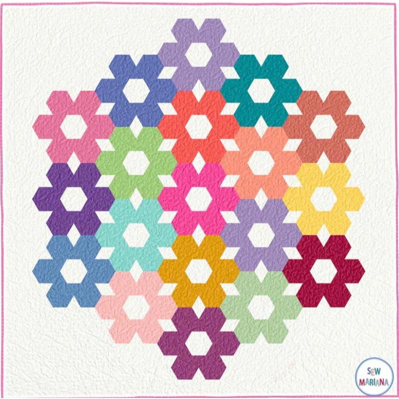 Hexie Bunch Quilt Pattern | Sew Mariana