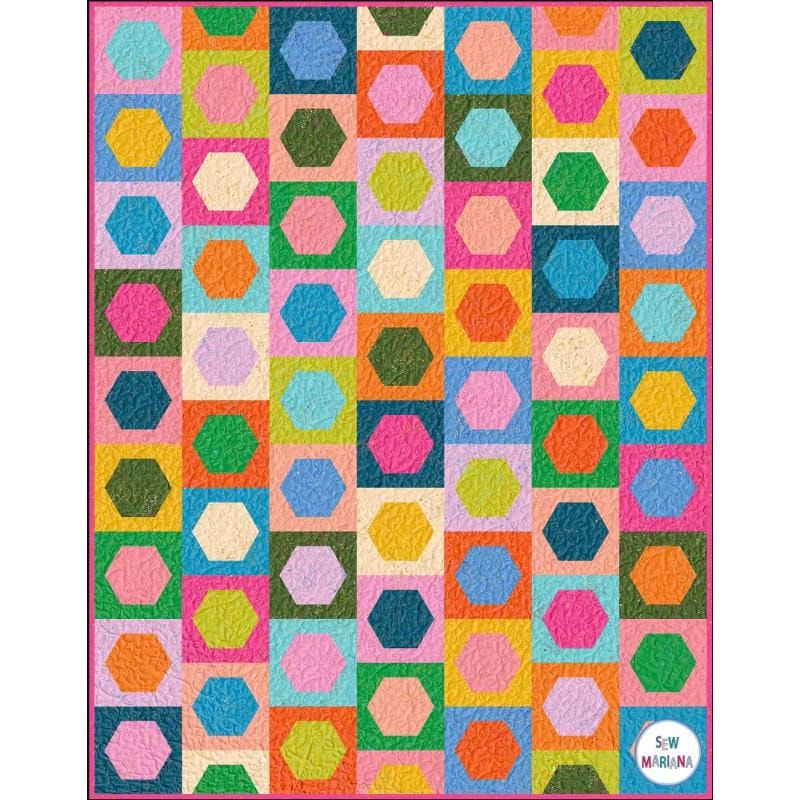 Hexie Square Quilt Pattern | Sew Mariana