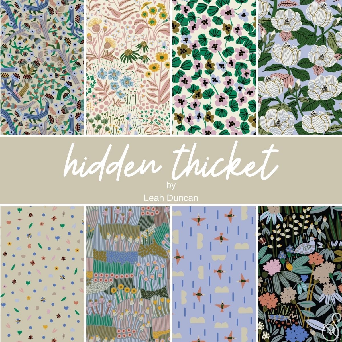 Hidden Thicket Fat Quarter Bundle | Leah Duncan | 8 FQs