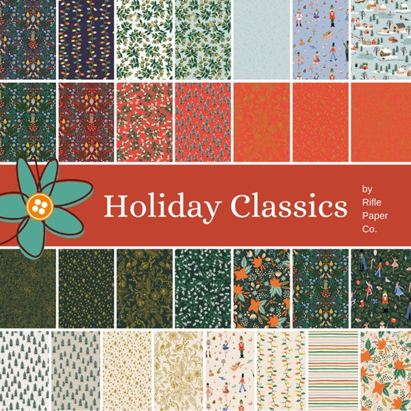 Holiday Classics Charm Pack | Rifle Paper Co. | 42 PCs