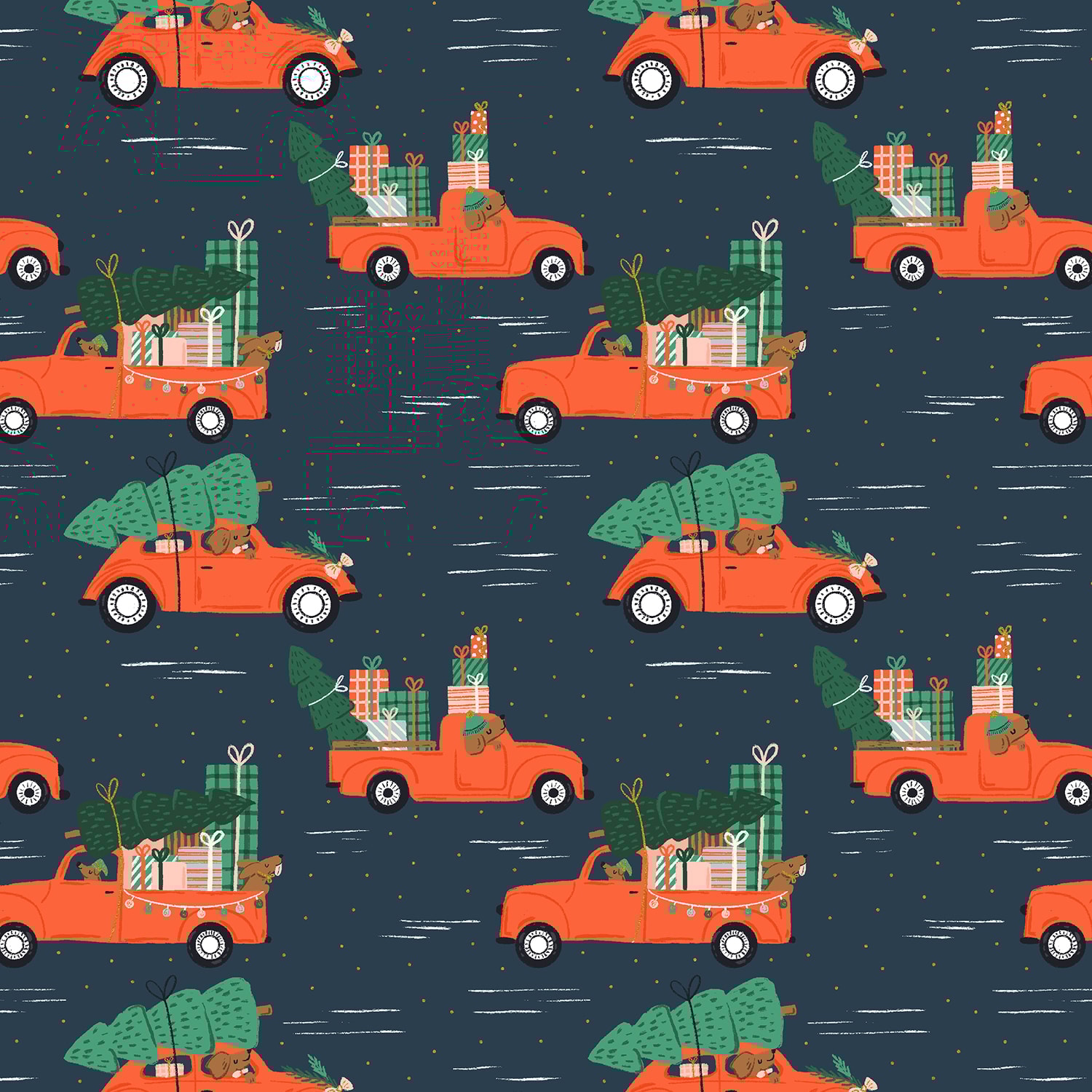 Holiday Haulin' Hounds - Midnight Metallic