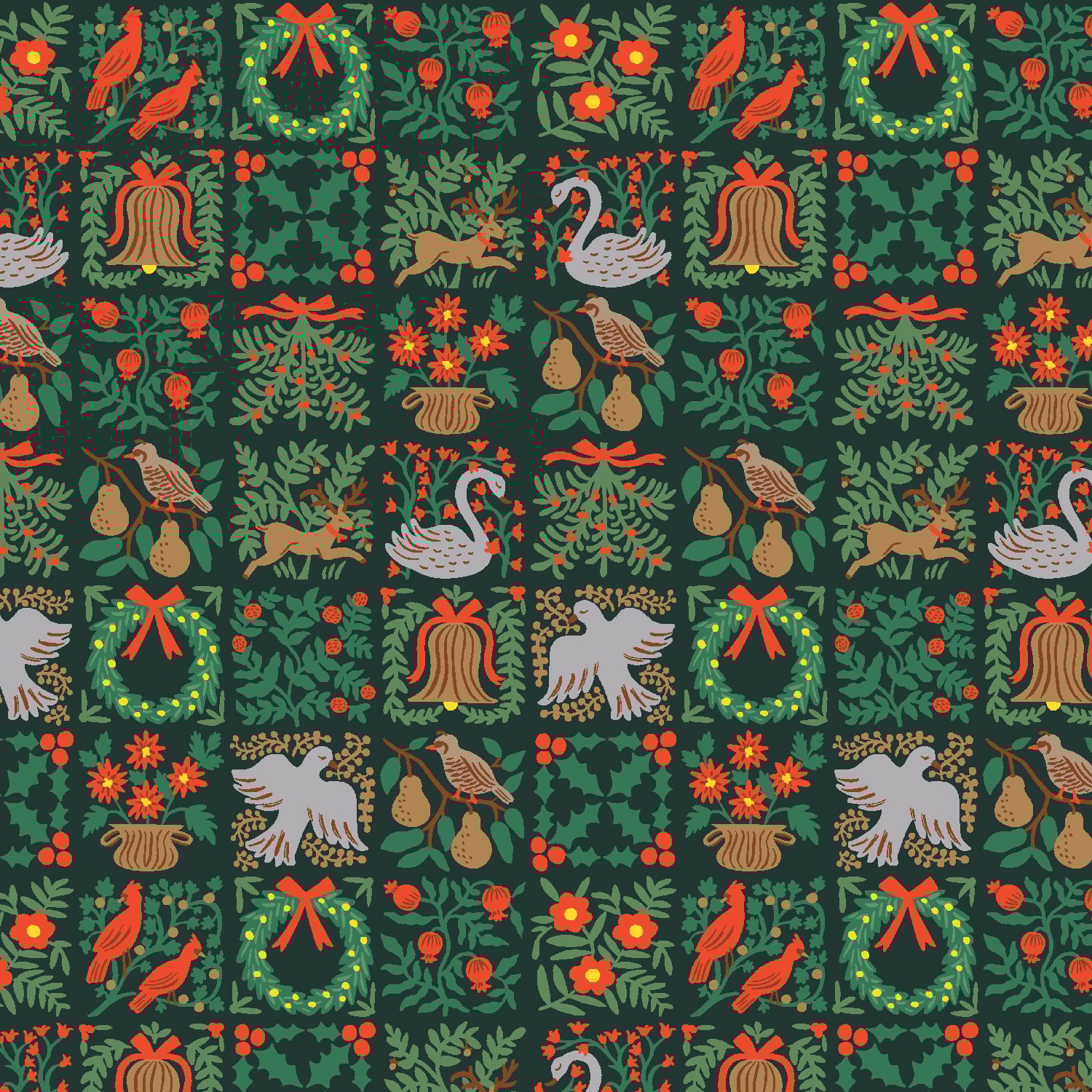 Holiday Tapestry Small - Evergreen