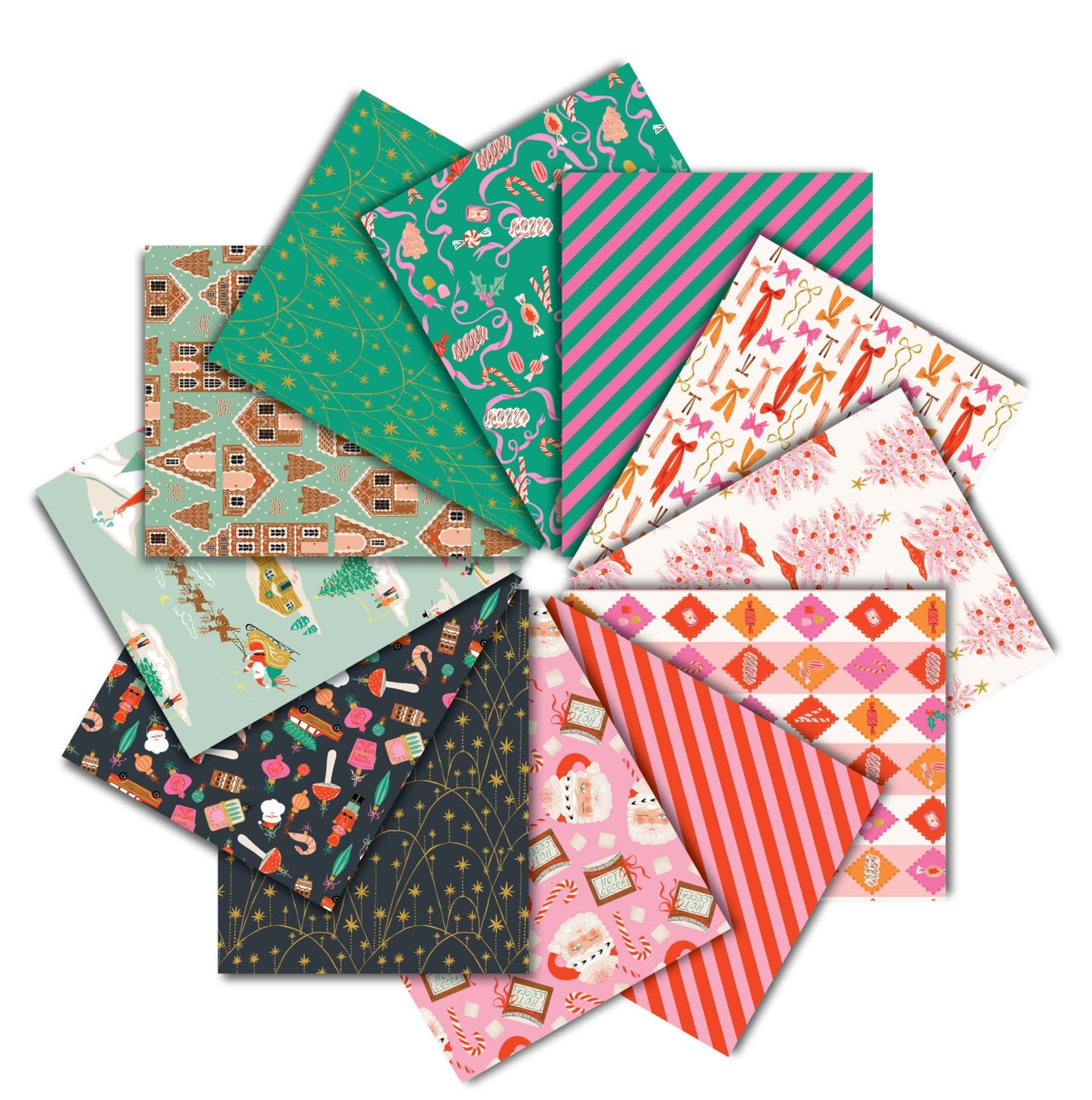 Holly Jolly Fat Quarter Bundle | Faye Guanipa | 12 FQs
