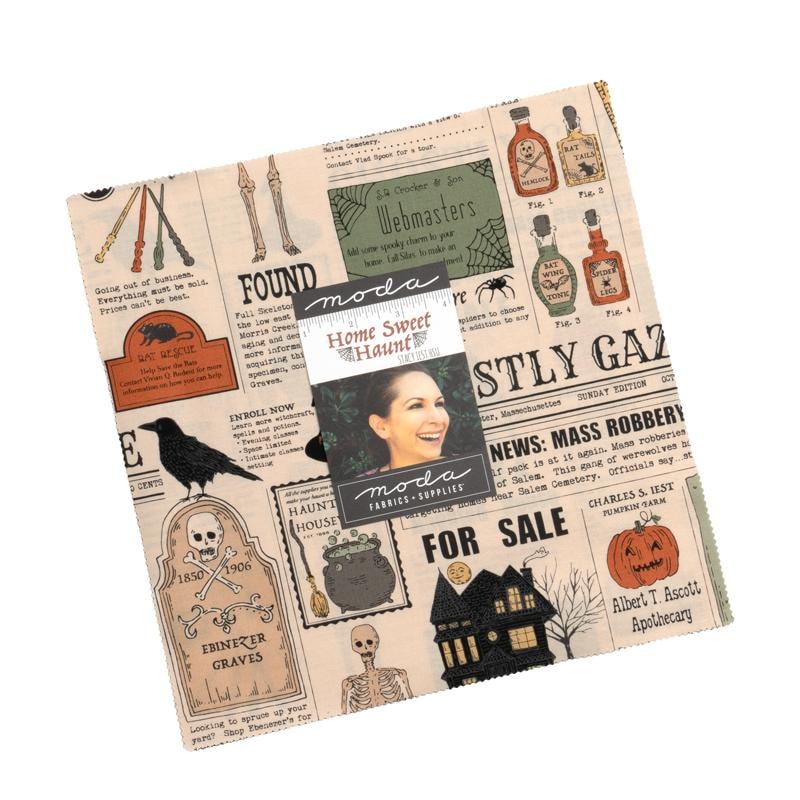 Home Sweet Haunt Layer Cake | Stacy Iest Hsu | 42 - 10" Squares