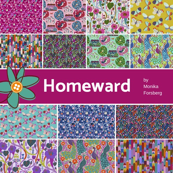 Homeward Fat Quarter Bundle | Monika Forsberg | 14 FQs