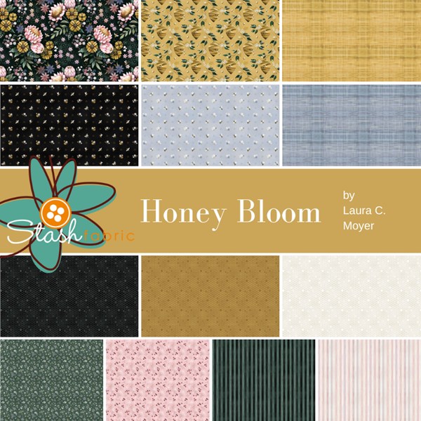 Honey Bloom Fat Quarter Bundle | Laura C. Moyer | 13 FQs