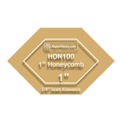Honeycomb Acrylic Template 1" Lucy Boston