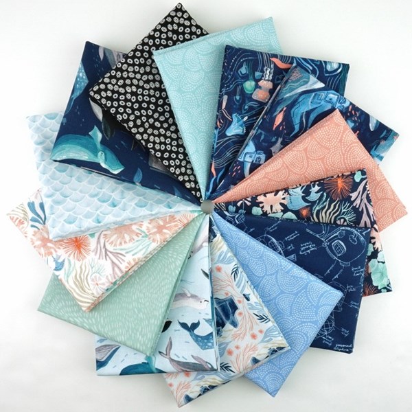 Illuminary Sea Fat Quarter Bundle | Rae Ritchie | 14 FQs