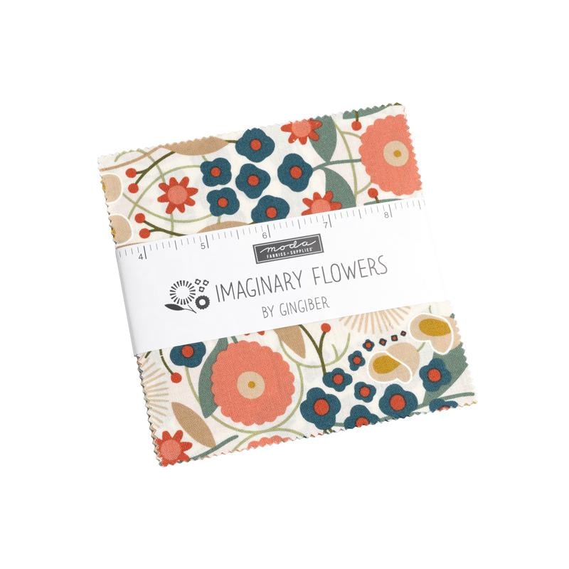 Imaginary Flowers Charm Pack | Gingiber | 42- 5" Squares