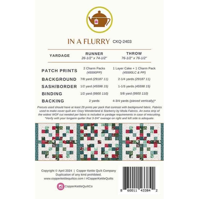 In A Flurry Quilt Pattern | Copper Kettle Quilt Company