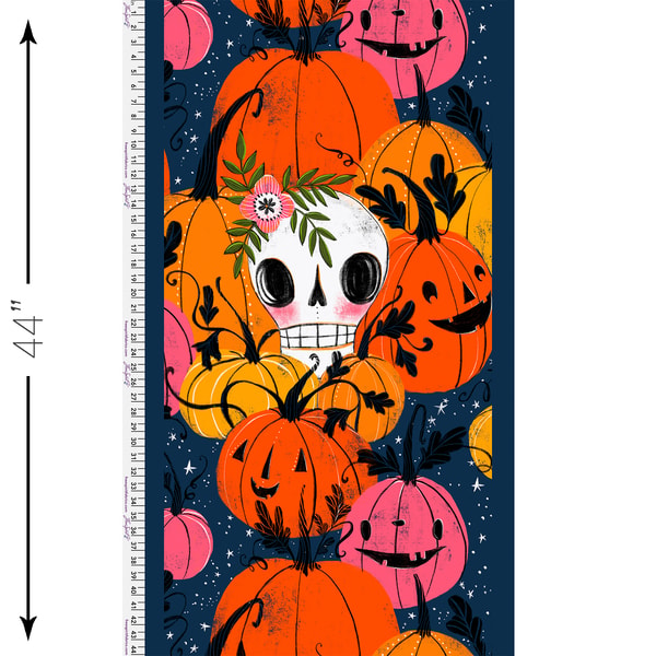 In the Pumpkin Patch Panel | Pretty Creepy | 25" x 44" PANEL