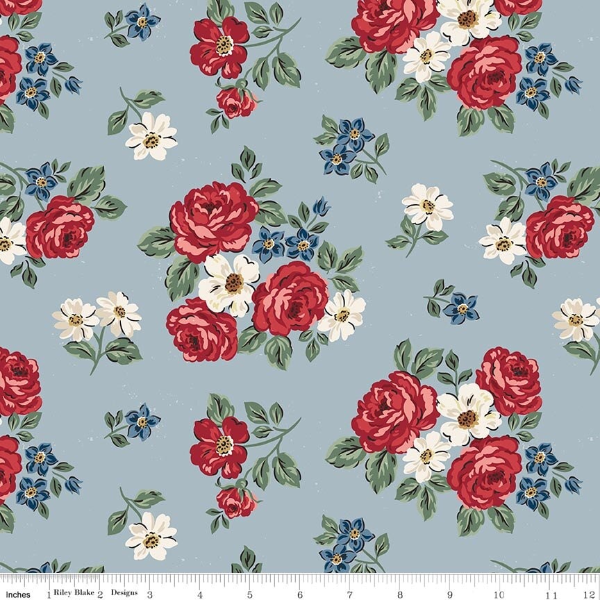 Independence Floral - Blue