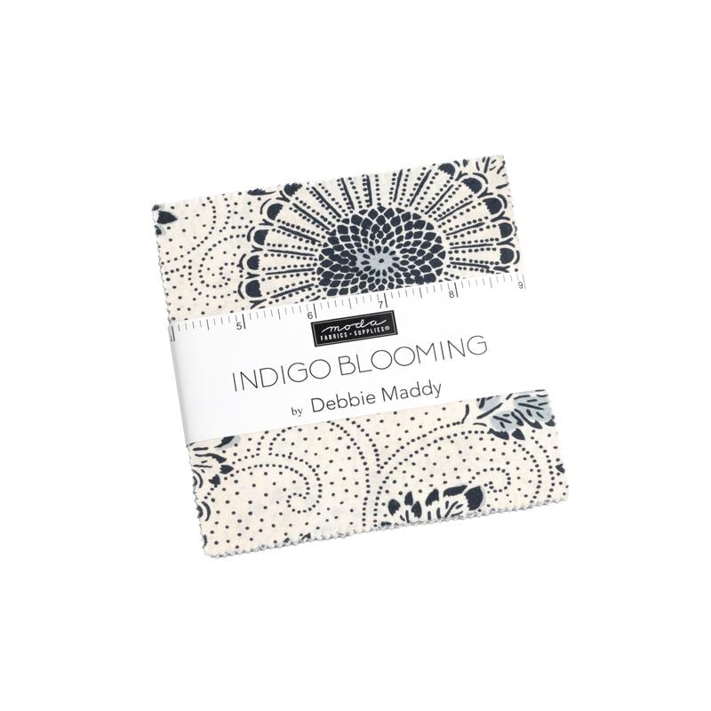 Indigo Blooming Charm Pack | Debbie Maddy | 42- 5" Squares