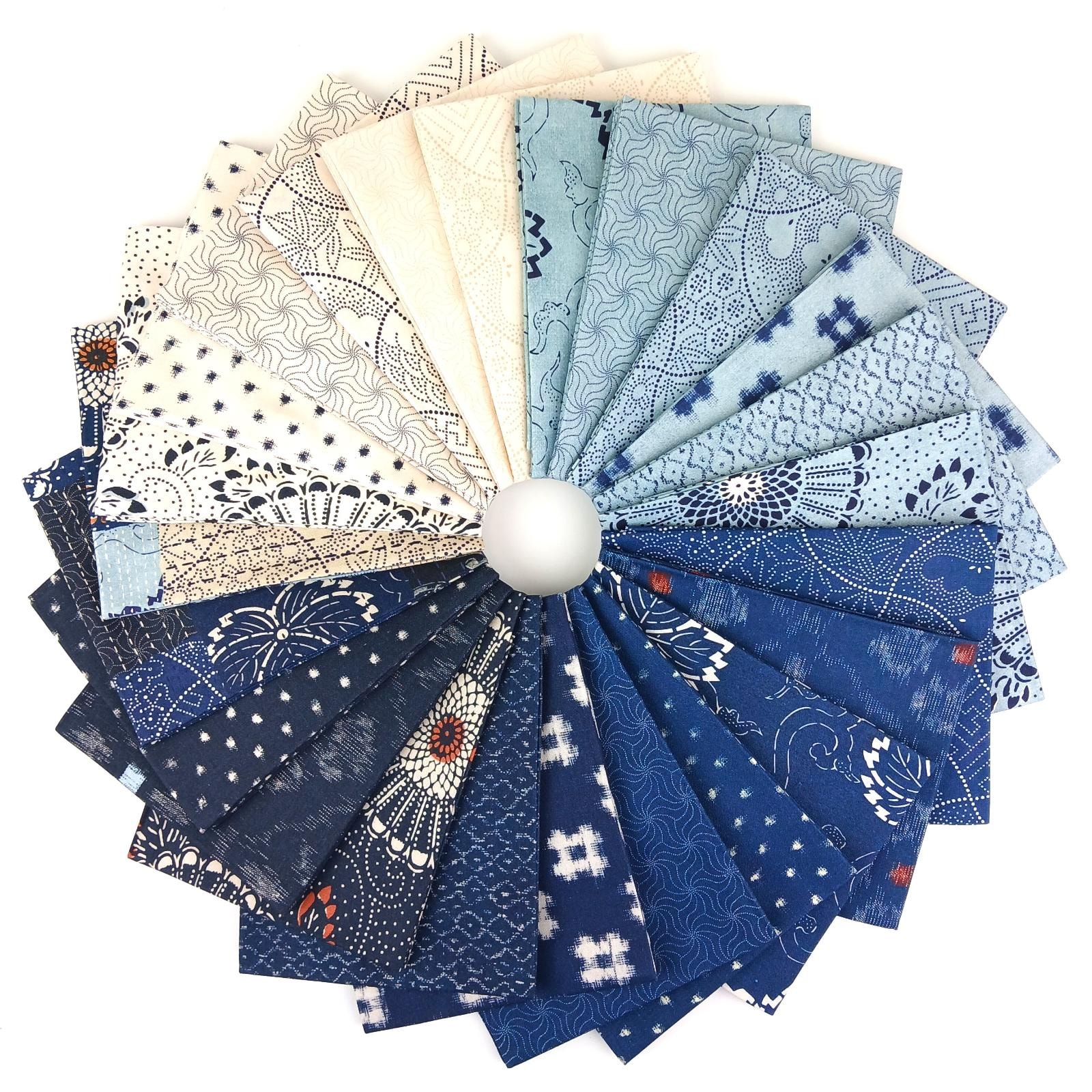 Indigo Blooming Fat Quarter Bundle | Debbie Maddy | 24 FQs