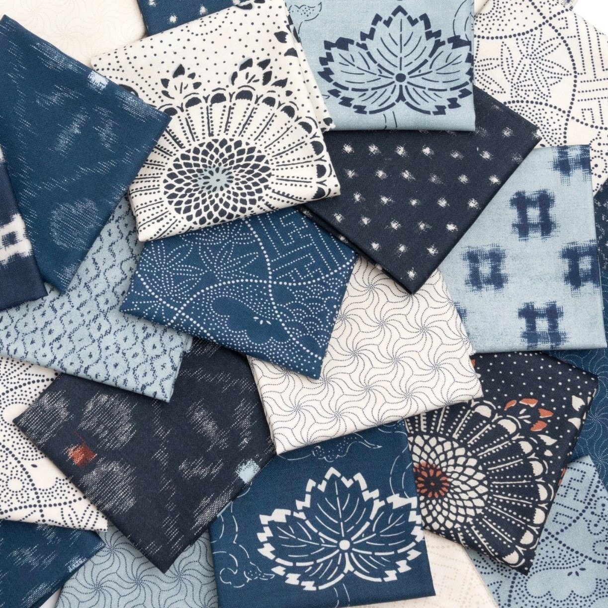 Indigo Blooming Fat Quarter Bundle | Debbie Maddy | 24 FQs