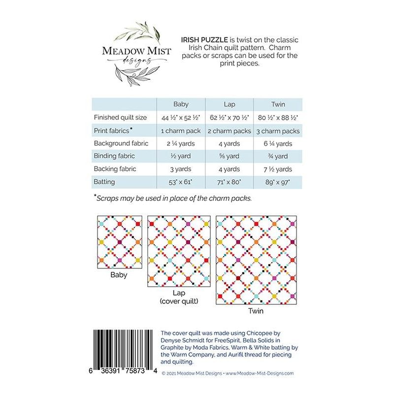 Irish Puzzle Quilt Pattern | Meadow Mist Designs