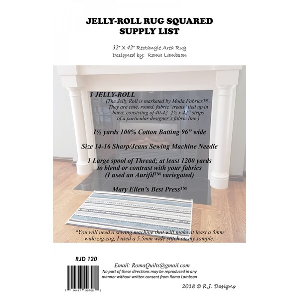Jelly Roll Rug Squared Pattern