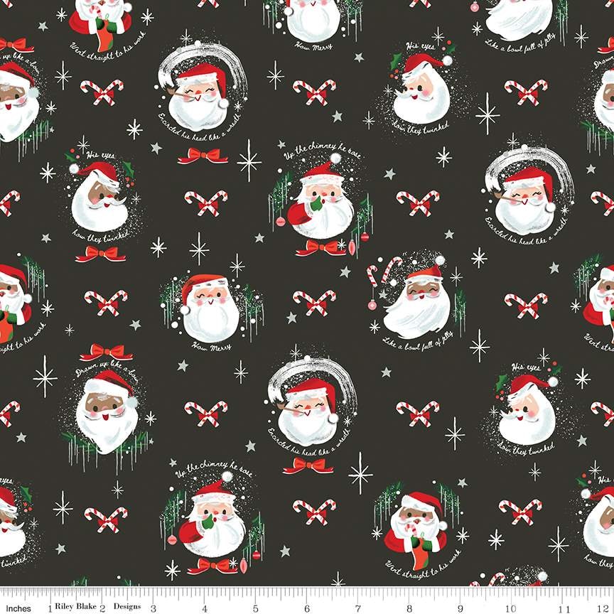 Jolly Old Elf - Charcoal Sparkle