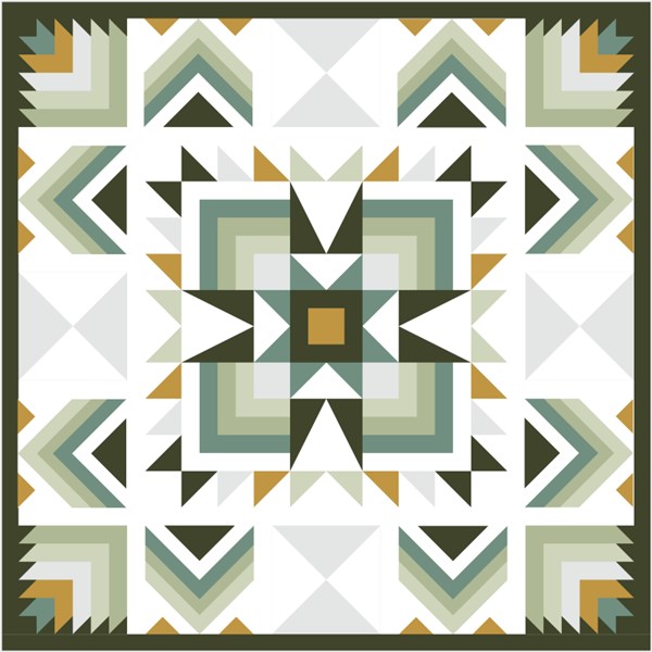 Joplin Quilt Kit - Green - NO PATTERN