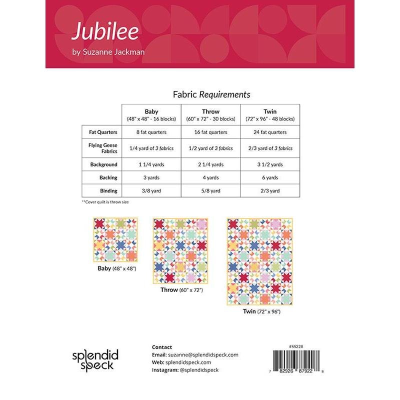 Jubilee Quilt Pattern | Splendid Speck