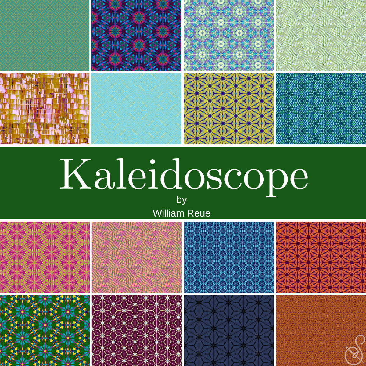 Kaleidoscope Fat Quarter Bundle | William Reue | 16 FQs