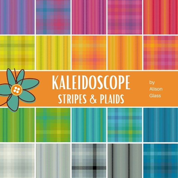 Kaleidoscope Stripes and Plaids Fat Quarter Bundle | Alison Glass | 20 FQs