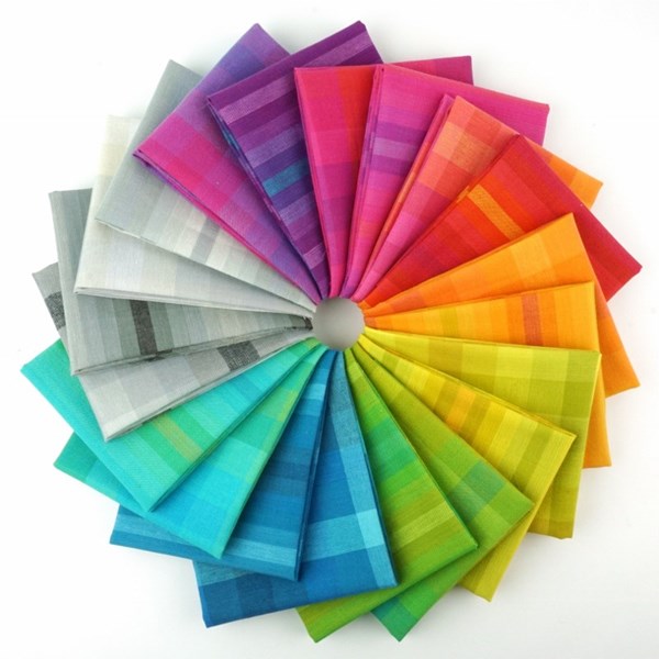 Kaleidoscope Stripes and Plaids Half Yard Bundle | Alison Glass | 20 Half Yards