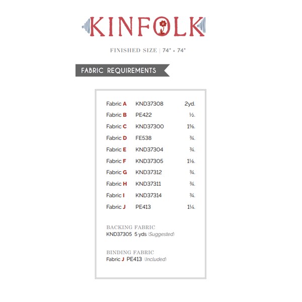 Kinfolk Quilt Pattern | Kindred | Sharon Holland