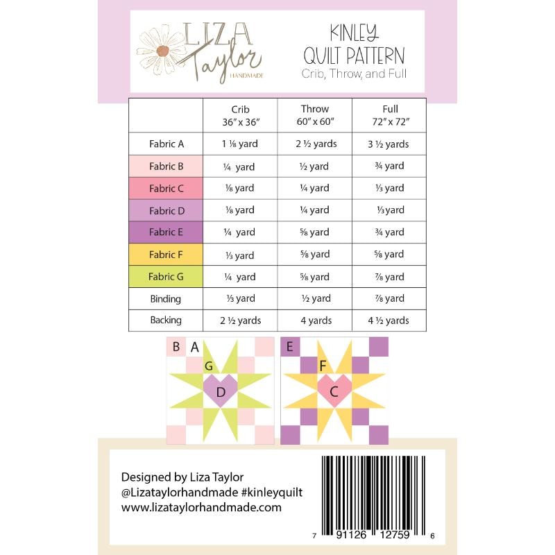 Kinley Quilt Pattern | Liza Taylor
