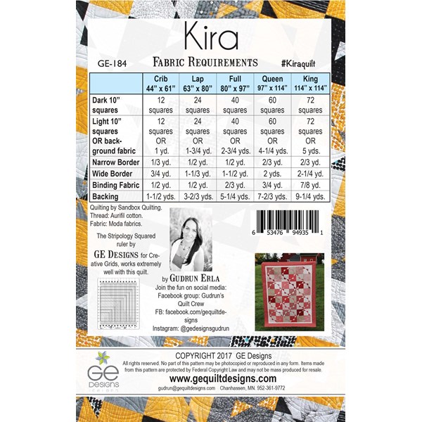 Kira Quilt Pattern