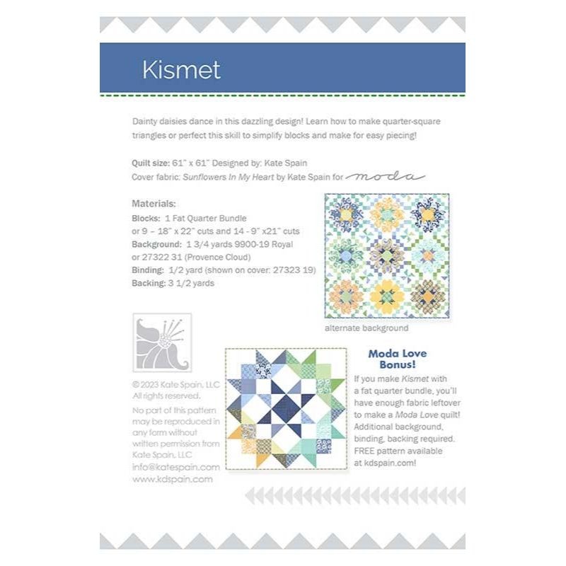 Kismet Quilt Pattern | Kate Spain