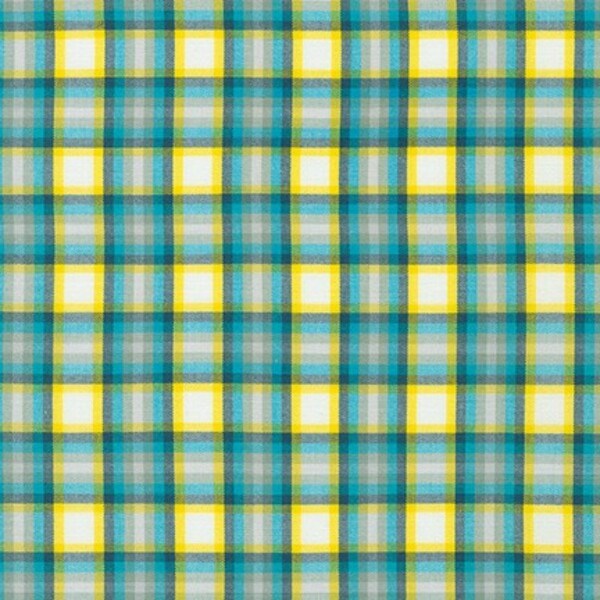 Kitchen Plaid - Cyan