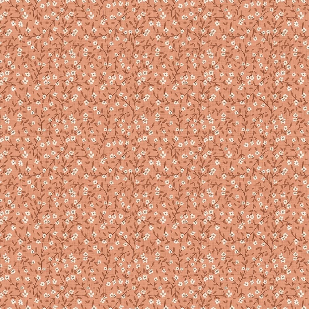 Ditsy Floral - Coral RAYON