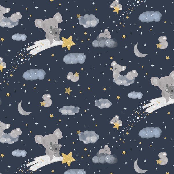 Koala Shooting Stars - Midnight - 5 YARDS