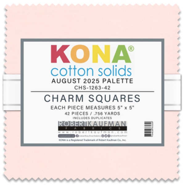 Kona Cotton 2025 Palette Charm Pack | 42 PCs - August