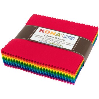 Kona Cotton Bright Colorstory Charm Pack