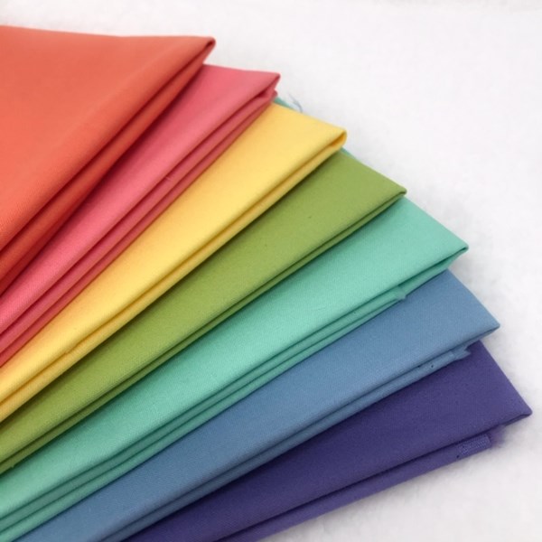 Rainbow Value Five - 12 Fat Quarter Bundle - Kona Cotton – Sewfinity